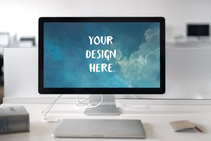 Desktop Monitor Mockup